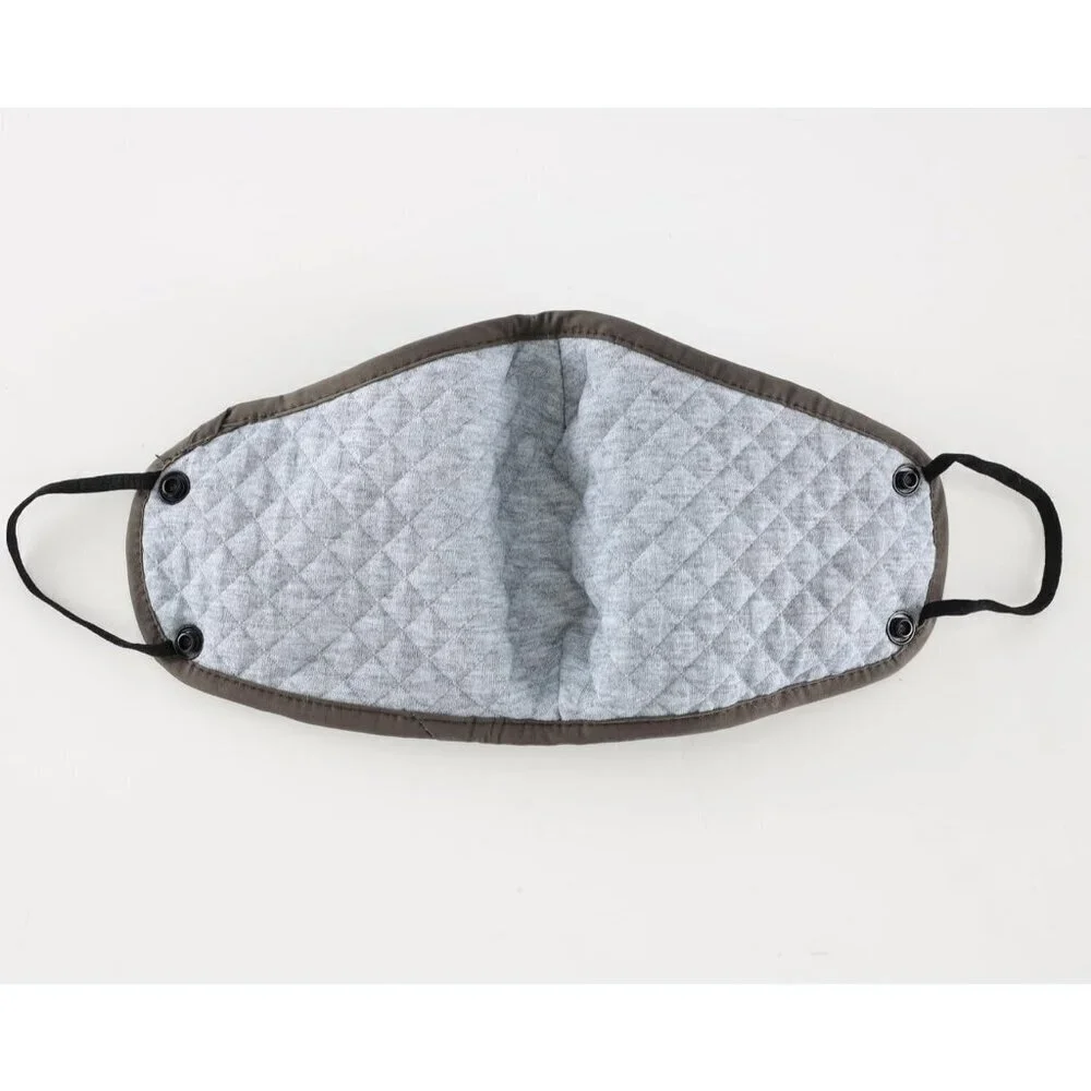 Men's Dark Grey Trapper Hat Faux Fur Trooper Hunting Cap with Face Mask
